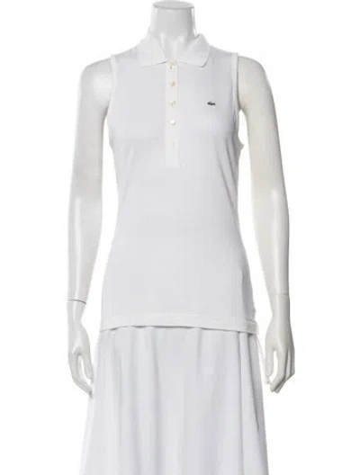 Pre-owned Lacoste Sleeveless Polo In Neutrals