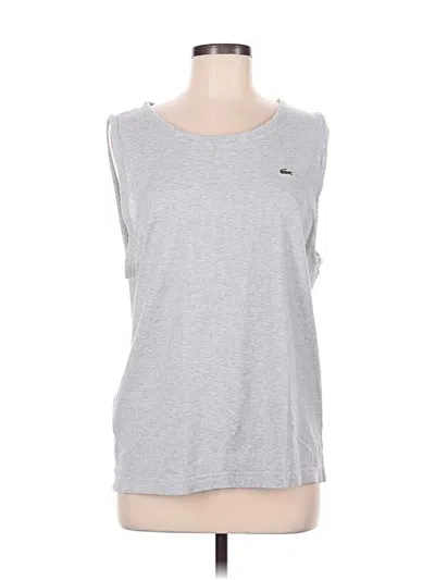 Pre-owned Lacoste Sleeveless T-shirt In Gray