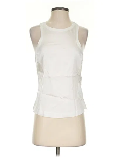 Pre-owned Lacoste Sleeveless T-shirt In Ivory