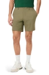 Lacoste Slim Fit Commuter Shorts In Brown