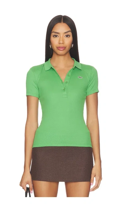 Lacoste Slim Fit Cotes Polo In Green