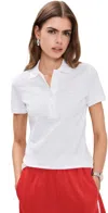 Lacoste Piqué Polo In Blanc