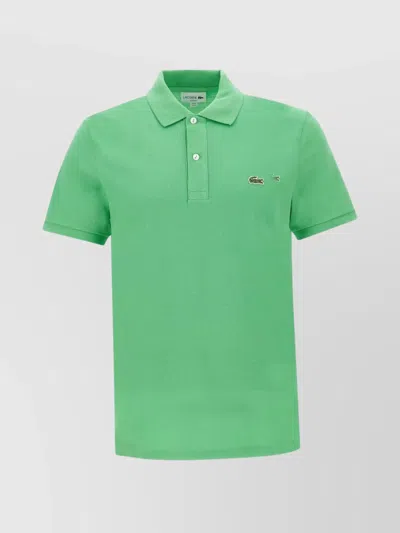 Lacoste Slim Fit Polo Shirt Buttons In Green