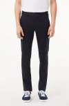 Lacoste Slim Fit Stretch Cotton Chinos In Hde Abysm