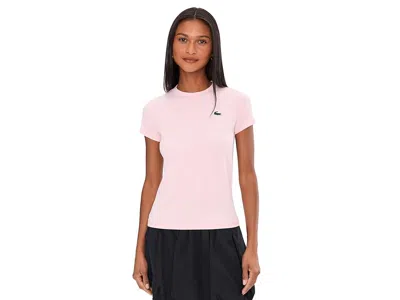 Lacoste Slim Fit Ultra Dry Stretch Sport T-shirt In Pink