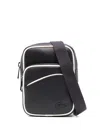 Lacoste Small Angy Messenger Bag In Blue