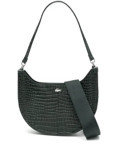 Lacoste Small Chantaco Half Moon Bag In Green