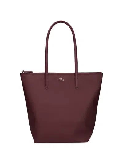 Lacoste Small Concept L.12 Tote Bag In Burgundy