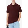Lacoste Classic L12.12 Polo Dark Burgundy In Brown