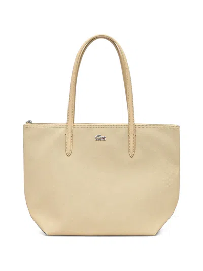 Lacoste Small L.12.12 Concept Tote Bag In Neutral