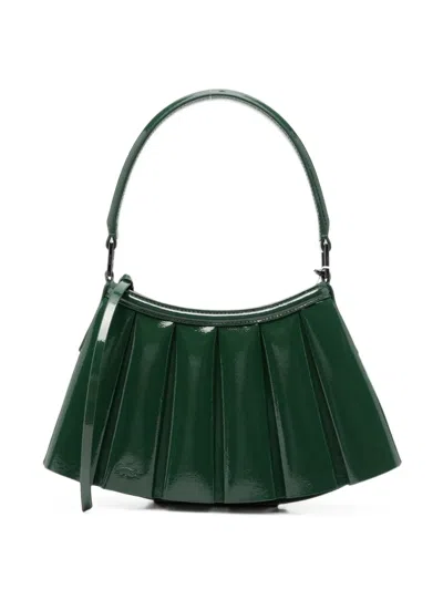 Lacoste Small Lenglen Pleated Shoulder Bag In Pink