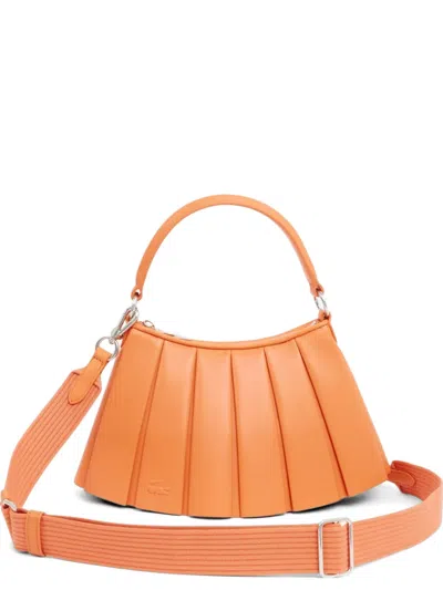Lacoste Small Lenglen Shoulder Bag In Orange