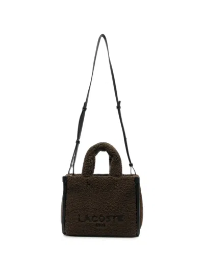 Lacoste Small Shopping Tote Bag In Brown