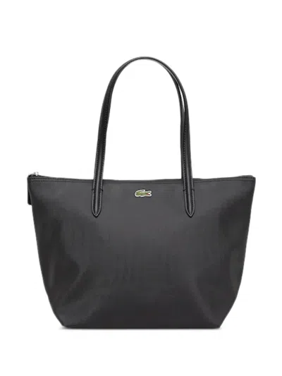Lacoste Small Zip Tote Bag In Black