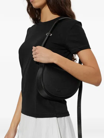 Lacoste Smash Court Shoulder Bag In Black