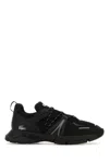 Lacoste Mesh Upper Sneakers With Pull Tab And Rubber Sole In Multi