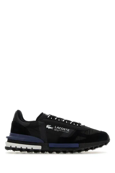 LACOSTE SNEAKERS ELITE ACTIVE NERE IN TESSUTO E PELLE SCAMOSCIATA  UOMO