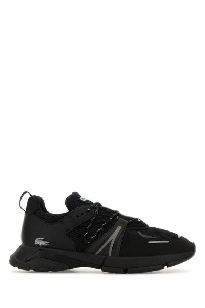 LACOSTE LACOSTE BLACK FABRIC L003 SNEAKERS