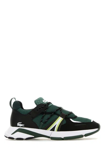 LACOSTE SNEAKERS L003 IN TESSUTO VERDE BOTTIGLIA  UOMO