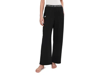 Lacoste Soft Fleece Loungewear Pants In Black