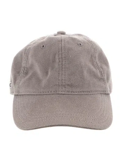 Pre-owned Lacoste Solid Baseball Cap In Grey