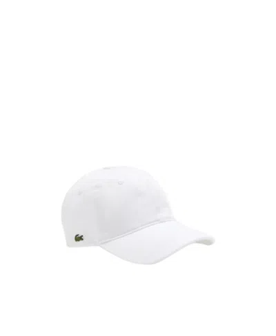 Lacoste Solid-color Baseball Cap In White