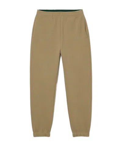 Lacoste Solid Color Essential Joggers In Brown