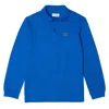 Lacoste Solid Color Polo In Blu