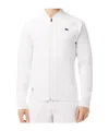 Lacoste Solid Color Versatile Coat In Gray