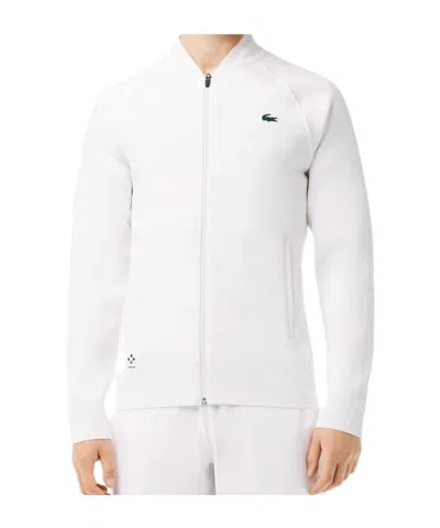 Lacoste Solid Color Versatile Coat In Gray