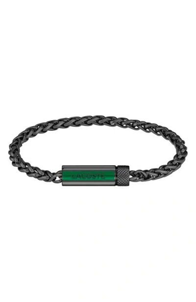 Lacoste Spelt Bracelet In Black