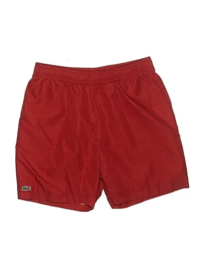 Pre-owned Lacoste Sport Athletic Shorts In Red