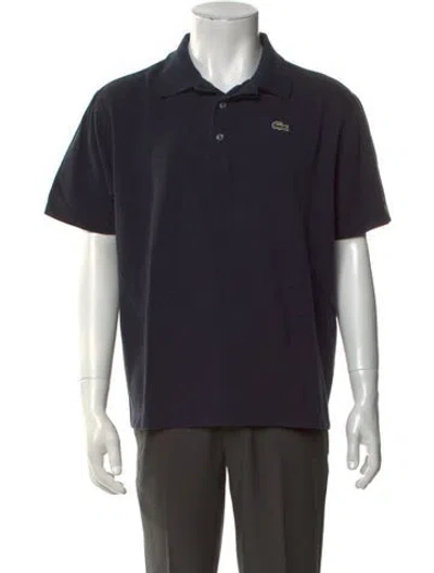 Pre-owned Lacoste Sport Collar Short Sleeve Polo Shirt In Blue