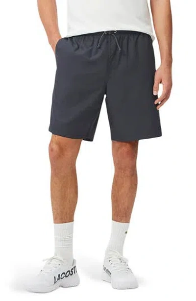 Lacoste 'sport Diamante' Drawstring Athletic Shorts In Gray