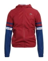 Lacoste Sport Man Jacket Brick Size 2 Polyester In Red