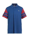 Lacoste Sport Man Polo Shirt Blue Size 6 Polyester In Blue