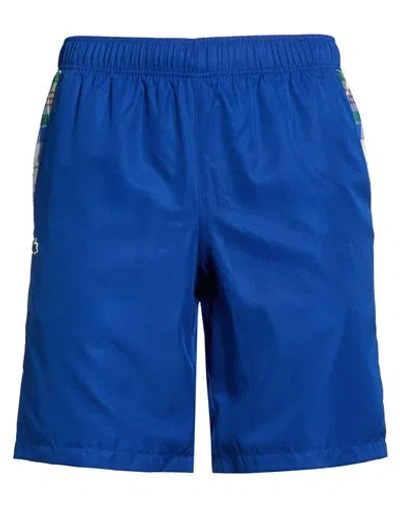 Lacoste Sport Man Shorts & Bermuda Shorts Bright Blue Size 6 Polyester