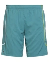 Lacoste Sport Man Shorts & Bermuda Shorts Deep Teal Size 6 Polyester In Green