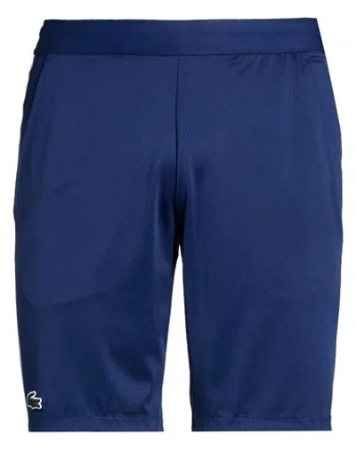 Lacoste Sport Man Shorts & Bermuda Shorts Navy Size 4 Polyester, Elastane In Multi
