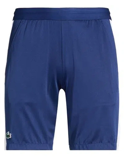Lacoste Sport Man Shorts & Bermuda Shorts Navy Size 6 Polyester, Elastane In Blue
