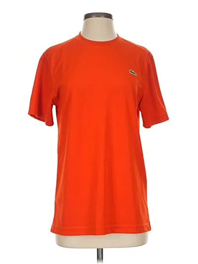 Pre-owned Lacoste Sport Short Sleeve T-shirt In Orange