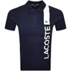 Lacoste Sport Short Sleeved Polo T Shirt Navy In Blue