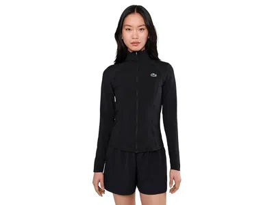 Lacoste Sport Slim Fit Midlayer Jacket In Black