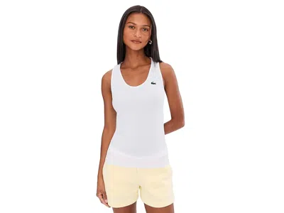 Lacoste Sport Slim Fit Tank Top In White