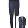 Lacoste Sport Tape Joggers Navy In Blue