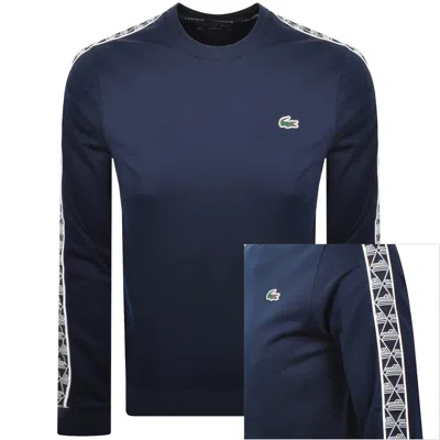 Lacoste Sport Tape Sweatshirt Navy In Blue