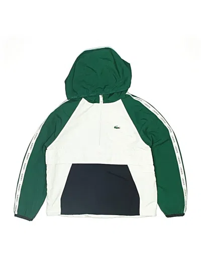 Pre-owned Lacoste Sport Kids' Track Jacket In Green