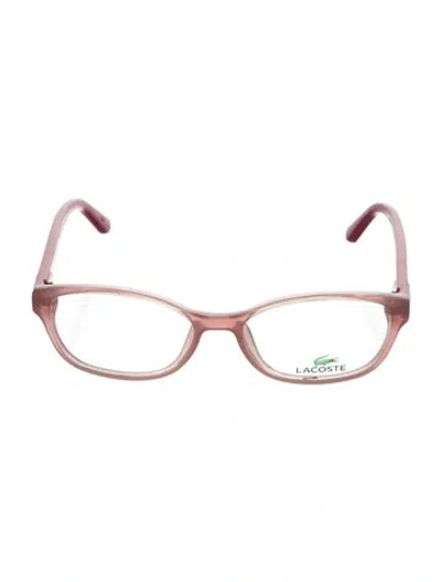 Pre-owned Lacoste Square Eyeglasses In Pink