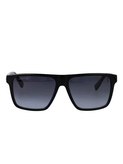 Lacoste Square-frame Sunglasses In Black