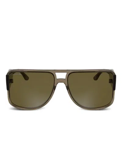 Lacoste Square-frame Sunglasses In Brown